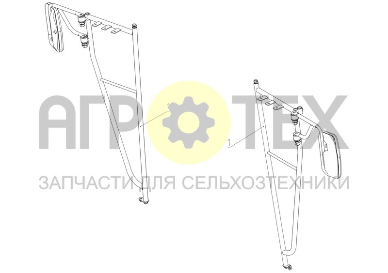 Чертеж Кронштейны зеркал (КСУ-2.06.03.000Ф)